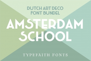 Amsterdam School font bundle Font Download