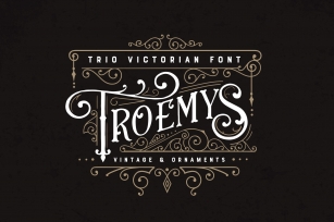 Troemys Trio and extras Font Download