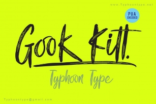 Gook Kitt font Font Download