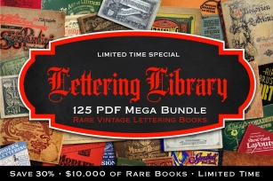 Lettering Library Mega Bundle Font Download