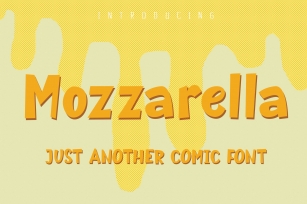 Mozzarella |Comic Display Font Download