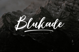 Blukade Handwritten Font Download