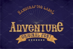 Adventure Vintage Label Typeface Font Download