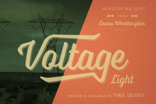 Voltage Light Font Download