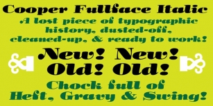 Cooper Fullface Italic Font Download
