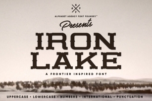 IRON LAKE FONT DUO Font Download