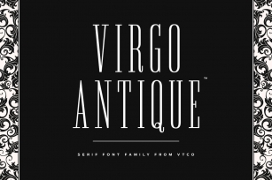 Virgo Antique Display Font Download