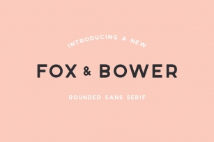 Fox and Bower Font Download