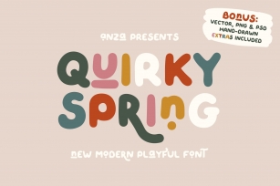 QUIRKY SPRING Playful Family Font Download