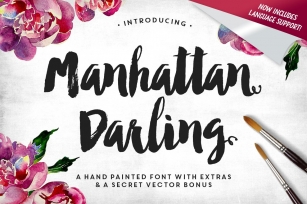 Manhattan Darling Typeface + BONUS Font Download
