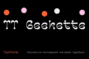 TT Geekette -30% OFF Font Download