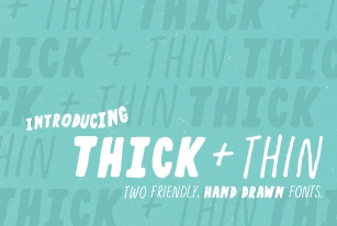 Thick + Thin Font Download
