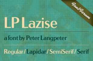 LP Lazise Volume Font Download