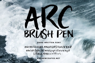 Font: ARC Brush Pen Font Download