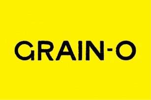 GRAIN-O Font Download
