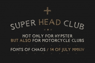 Super Head Club Font Download