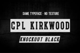CPL KIRKWOOD SLAB KNOCKOUT Font Download