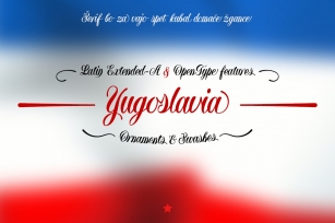 Yugoslavia -calligraphic- Font Download