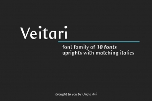 Veitari Typeface Font Download