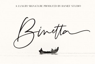 Binetta Signature//Modern Script Font Download