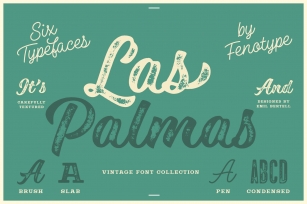 Las Palmas vintage font collection Font Download