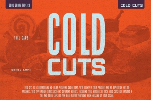 Cold Cuts Font Download
