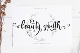 Beauty Youth. Lovely Script Font Download