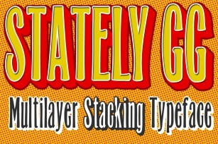Stately GG Stacking Typeface Font Download