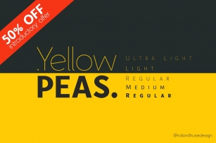 Yellow Peas Sans Serif Family Font Download