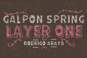 Galpon Spring / Layer ONE+Shadow-50% Font Download