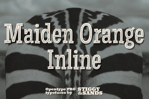 Maiden Orange Inline Pro Font Download