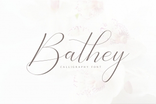 Bathey Calligraphy Font Download