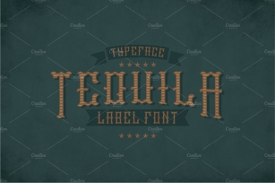Tequila Vintage Label Typeface Font Download