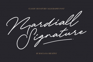 Mardiall Signature Font Download