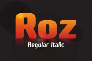Roz Regular Italic Font Download