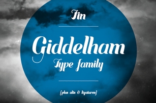 Giddleham Family – Display Font Download