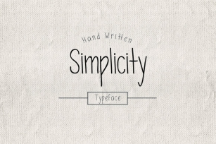 Simplicity Typeface Font Download