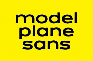 MODEL PLANE SANS Font Download
