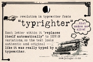 "typrighter"-Amazing Typewriter Font Download