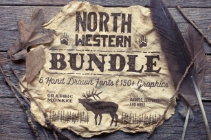 North Western + Vectors BUNDLE Font Download