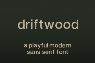 Driftwood Font Download