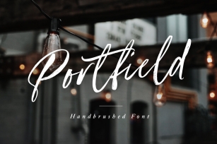 Portfield Handbrushed Font Download
