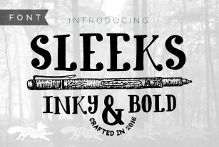 Sleeks Bold Serif, Hand-Drawn TTF Font Download