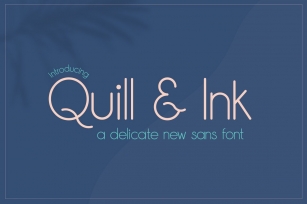 Quill  Ink Sans Font Download