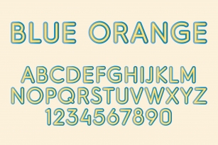 Blue Orange Color SVG Font Download