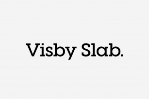 Visby Slab CF: geometric slab serif Font Download