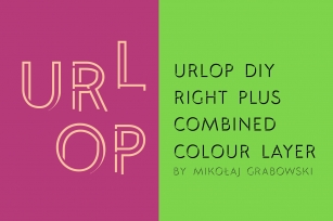 URLOP DIY Right Plus Combined Font Download