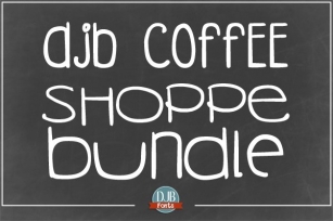 DJB Coffee Shoppe Bundle Font Download