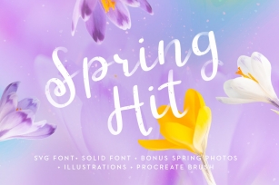 Spring Hit SVG font  Extras Font Download