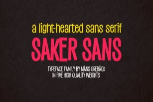 Saker Sans Font Download